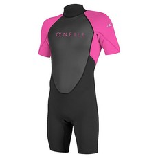 O'Neill Wetsuits 청소년 리액터2 2mm 등 지퍼가 짧은 봄 잠수복 소매 야외 레크리에이션 제품