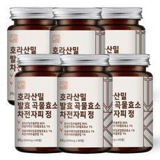 자연바름 카무트 효소 호라산밀 발효 곡물 복합효소 차전자피 자몽 오렌지 정, 60정, 36g, 6개
