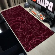 Topographic Map Art Mouse Pad 게이머 마우스 패드 Pc 게임 액세서리 데스크 매트 컴퓨터 키보드 데스크 매트 잠금 에지 소프트 마우스 Ped, 없음, 197) EP777777  4 - 500x1000x3m - 무선map1000