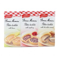 본마망 쁘띠 타르트/타틀렛 6팩(레몬 라즈베리 초콜릿 카라멜) Bonne Maman Petites Tartlets(Lemon Raspberry Chocolate Caramel)