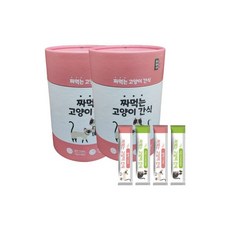 마마쇼짜먹는 고양이간식 참치30개+치킨30개 15gx2set, 마마쇼짜먹는 고양이간식 참치30개+치킨30개 15gx2