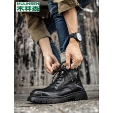 남자첼시부츠 30대남편생일선물 부추 명품 무링센 진피 워커 남하이탑 겨울 기모부츠 인라인