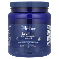 Life Extension 라이프익스텐션 레시틴 인지질 파우더 454g, 1개