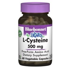 블루보넷 L-시스테인 500mg 베지터블 캡슐 글루텐 프리 비건, 60정, 5개