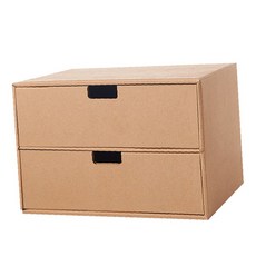 종이 서랍 덮개형 플라스틱 칸막이 수납함 화장대 소품 정리 전문가용 종이상자, C 2단4칸, 1개