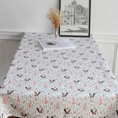  앤코튼 포레스트 방수코팅 테이블보, 그레이, 직6인(105 x 210 cm) 