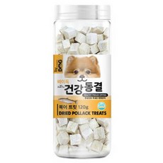 강아지 원기 회복 동결건조 북어 간식 시츄 웰시코기 포메라니안 똥츄, 1개, 120g - 동결건조북어