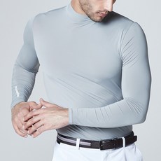 애플라인드 남성 골프 UV차단 기능성 SP 냉감 이너 티셔츠 그레이 HISMTS02