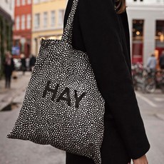 헤이 [HAY] Cotton Bag Black Dot
