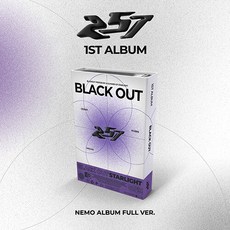 257이오칠 257(이오칠) - 싱글 1집 BLACK OUT [Nemo Album Full Ver.] TAG LP+오피셜 포토카드+셀피 포토카드+스티커 - 투명lp판