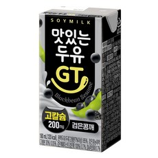 남양 맛있는두유 GT 검음콩깨칼슘 190ml, 24개