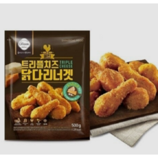 올반 트리플치즈 닭다리너겟 500g x3 / 무, 3개