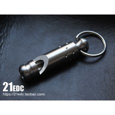 휘슬 21EDC야외 티타늄합금 써바이벌 휘파람 높은데시벨 금속호루라기 캠핑 트레이닝 경기, 기본