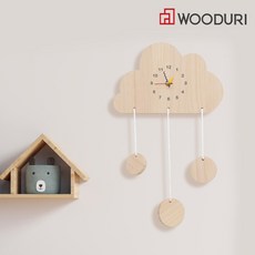 우드리 구름 시계 DIY 목공체험, 1개