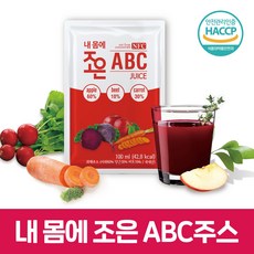 ABC 착즙 주스 100ml 30포 일반박스 (국내산 사과 당근 비트사용), 30개