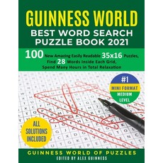 Guinness World Best Word Search Puzzle Book 2021 #1 Mini Format Medium Level: 100 New Amazing Easily... Paperback, Charlie Creative Lab Ltd., English, 9781801237901