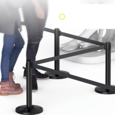 전시장 대기벨트 휀스 가이드라인 호텔 공항 분리대, 높이 60cm 스페이스 실버 3미터 싱글, 1개