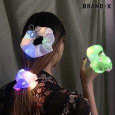 [브랜드엑스] 연말 파티를 위한 led 곱창밴드 머리끈