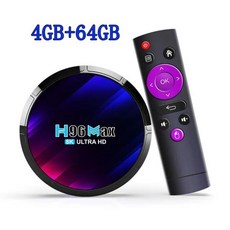 안드로이드 TV 셋톱 박스 H96 MAX RK3528 4GB 지지대 WiFi6 4K 비디오, 04 4GB 64GB_01 미국 플러그, 1개