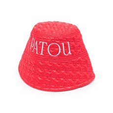 파투(Patou) 로고 자수 버킷 햇