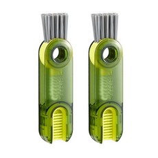 컵세척 데일리유 구석쓱싹 텀블러 틈새솔 젖병 컵 세척솔 2P 2개 그린