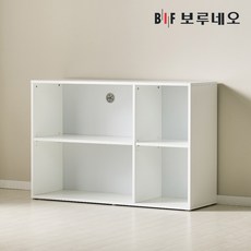 보루네오 뮤센 1200 2단 오픈 거실장 깊은, 오크 MS54