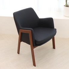 [파스텔우드] 케이소파 편안한 고급 카페의자 커피숍의자 1인소파 인테리어의자, 블랙