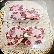 국내산 소꼬리 100% 소꼬리 구이 300g 구이용 절단(0.7cm내외) 도축장 수작업 진행 첨단 MAP산소포장, 소꼬리구이 300g 2팩