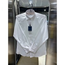 [예작]남성정장 와이셔츠 코튼폴리 솔리드 화이트 슬림핏 긴팔YJESBS161WH 백화점 아울렛 (4516091)