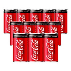 코카콜라 제로 캔, 215ml, 12개