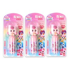 캐치티니핑 립케어 하츄핑, 3개, 3.8g