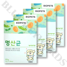 바이오펫츠 멍산균 30포 X 4박스, 60g, 4개 - 멍산균