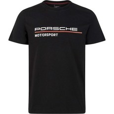 포르쉐 모터스포츠 남성 블랙 티셔츠