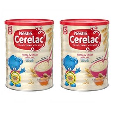Nestle 네슬러 영국 세레락 밀 앤 꿀 유아 시리얼 12개월 이상 1kg 2팩, 2개