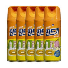 테온셀 킬파프 진드기 에어졸 300ml (5개) 살충제 레몬향 집먼지진드기 제거제, 5개