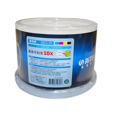 RITEK BD-R 공BD 블루레이 BDR 공시디 Bluray 블루레이디스크 25G 50장, 기본