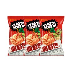 오리온 꼬북칩 매콤한맛 136g 봉지 과자 x3개, 3개