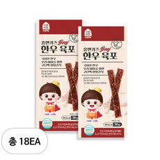 홈앤키즈 한우 육포, 30g, 18개