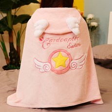 해외 카드캡터체리 카드캡터사쿠라 후드망토 담요 낮잠담요, 옵션08