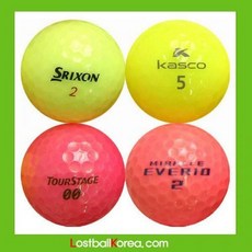 동절기 3피스 형광 칼라볼 혼합 [3피스] A급 30개 로스트볼