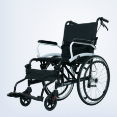 2H메디컬 라이트휠체어 11kg 초경량 알루미늄 수동 접이식 휠체어, Q06LAJ-20, 1개