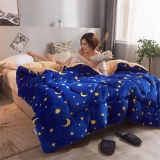 견면요솜 두꺼운 학생 웰론 보온이불 싱글더블 겨울이불솜 8근이불 이불 10근, C11-문스타 전설 양면융