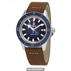 라도 캡틴 쿡 오토매틱 42mm 블루 레더 R32505205