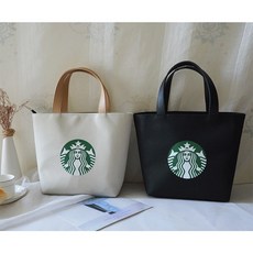 스타벅스 starbucks 에코백 도시락가방 방수가방 런치백 피크닉가방 나들이가방 무지 프린팅 로고 데일리 캐주얼 숄더백 토트백 캔버스백