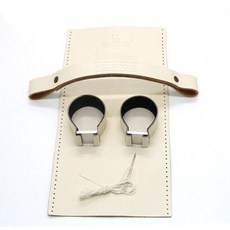  트롬톤 자전거 소가죽 보호 커버 탑튜브 가죽 커버 손잡이, 화이트, 1개 