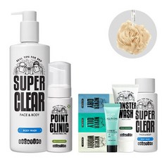 브랜드없음 브로앤팁스 포인트 클리닉 남성청결제 50ml + 수퍼클리어 바디워시 480ml, 단품없음