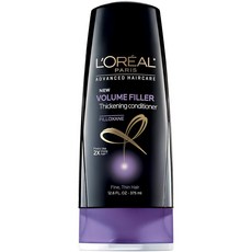 L’OREAL PARIS 로레알 어드밴스드 헤어케어 볼륨 필러 씨크닝 컨디셔너 357.2g(12.5온스) (3팩), 375ml, 3개