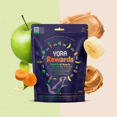 [공식수입사 정품] 요라 리워드 반려견 인섹트간식 100g 두가지맛, 애플&캐롯/25.10.30, 1개, 애플&캐롯