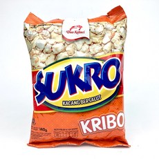 아시아푸드 수크로 끄리보 SUKRO KRIBO KACANG BERSALUT, 140g, 2개