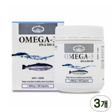 호주 네이쳐스탑 오메가3 1000mg 180 정-3개, 3개